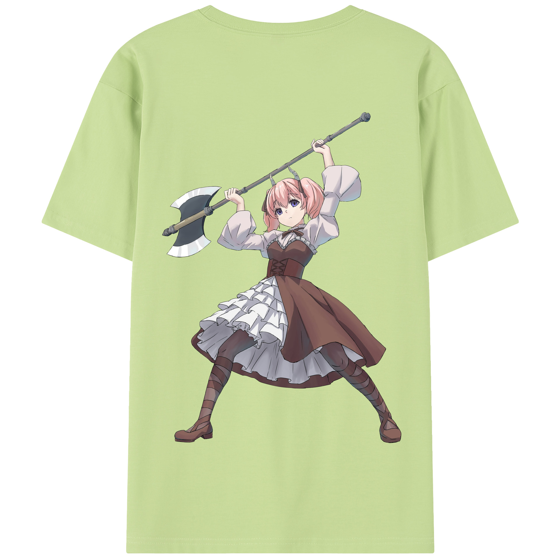（画像用） 葬送のフリーレン Frieren 綿100％半袖Tシャツ（背面プリント）